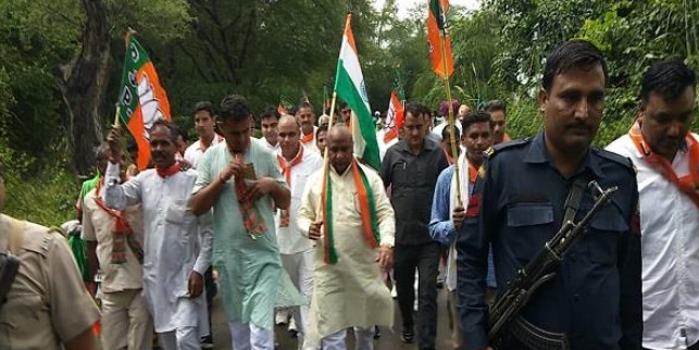 मंत्री कर्ण देव कंबोज ने शुरु की पदयात्रा, देंगे सरकारी योजनाओं की जानकारी