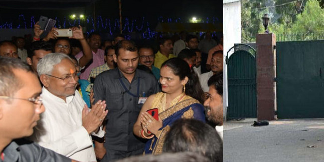 CM नीतीश कुमार के घर छठ की धूम, लालू-राबड़ी आवास पर सन्नाटा