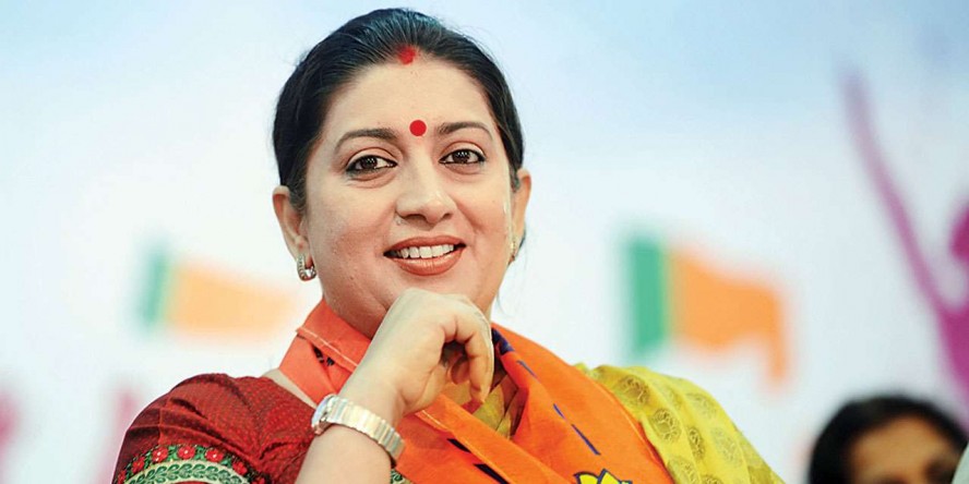 स्मृति का एग्जिट पोल के बाद ट्वीट,ये वोट भारत तेरे टुकडे होंगे के खिलाफ