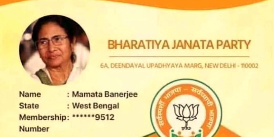 TMC promises action after Mamata Banerjee's photo surfaces on BJP membership card