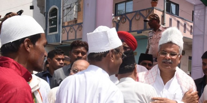 CM भूपेश बघेल ने ईदगाह भाठा पहुंचकर दी ईद की मुबारकबाद