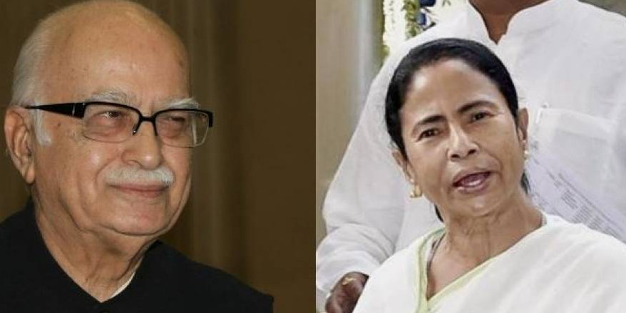 ममता बनर्जी ने बीजेपी के वरिष्ठ नेता लाल कृष्ण आडवाणी से की मुलाकात, पैर छूकर लिया आशीर्वाद