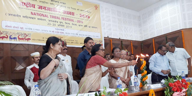 रांची में राज्यपाल द्रौपदी मुर्मू ने नेशनल ट्राइबल फेस्टिवल का किया उद्घाटन