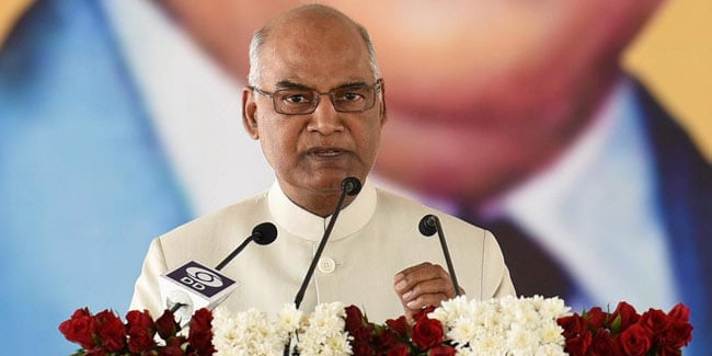 आज से शुरू होगी राष्ट्रपति रामनाथ कोविंद की तीन देशों की यात्रा