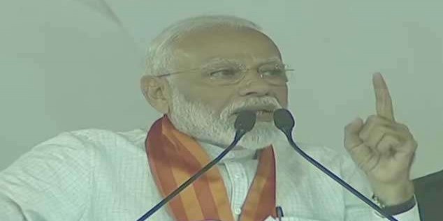 मोदी बोले- देश आतंकी हमलों के बाद दुबकने वालों को नहीं, घर में घुसकर मारने वालों को चुन रहा है