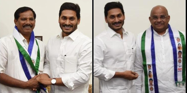 Two senior Andhra politicians meet CM Jagan, join YSRCP