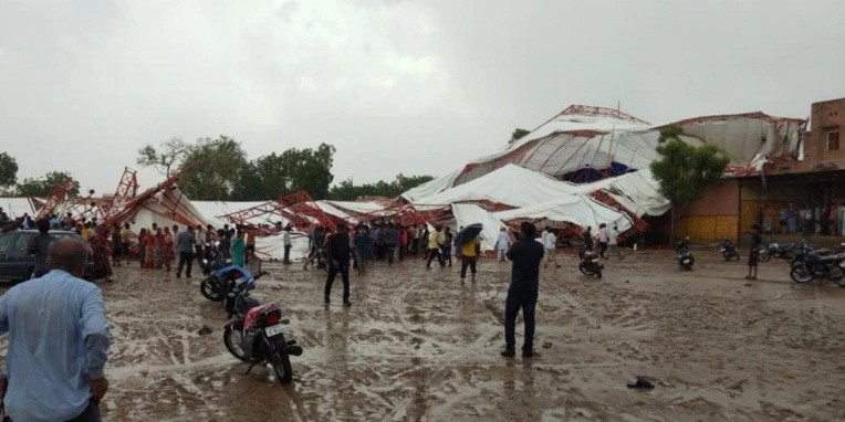 राजस्थान: धार्मिक कार्यक्रम में गिरा पंडाल, 14 लोगों की मौत, पीएम ने जताया दुख
