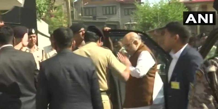 शहीद SHO अरशद खान के परिजनों से मिलने पहुंचे गृह मंत्री अमित शाह