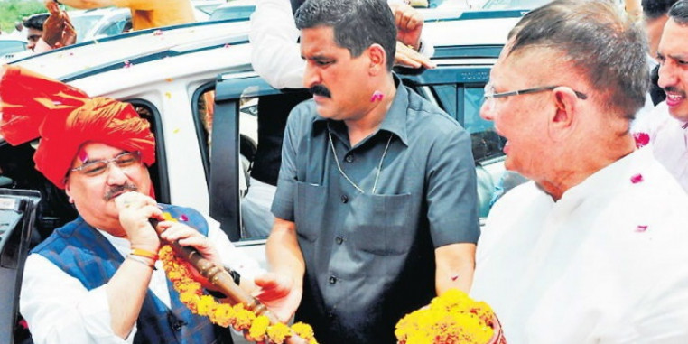 नड्डा ने कहा- भाजपा के पास है सब कुछ- नीति, नीयत, नेता, दृष्टि, कार्यक्रम, कार्यकर्ता व वातावरण