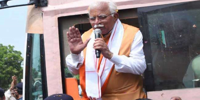 टिकटार्थियों के शक्ति प्रदर्शन का प्लेटफार्म बन रही सीएम मनोहरलाल की रथयात्रा