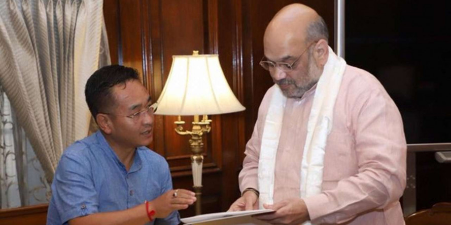 Sikkim CM Prem Singh Tamang meets Home Minister Amit Shah