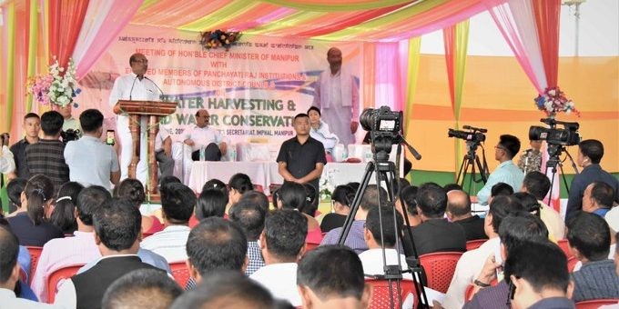 Manipur CM to reward panchayat excelling in rain water harvesting