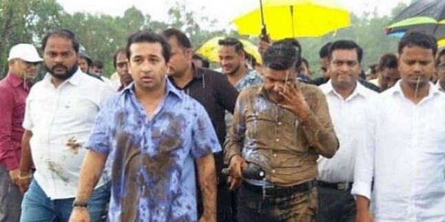 इंजीनियर को कीचड़ से नहलाने वाला कांग्रेस विधायक हुआ गिरफ्तार
