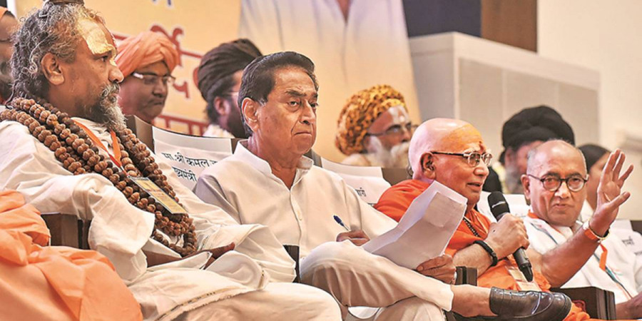 BJP targetted at sants' gathering