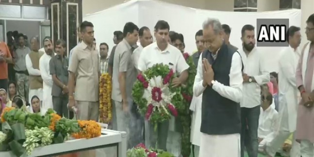 भाजपा प्रदेशाध्यक्ष को CM गहलोत, पायलट, वसुंधरा राजे ने दी श्रद्धांजलि