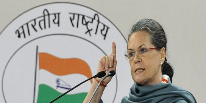 Sonia reminds Modi of 'raj dharma' towards farmers on Diwali