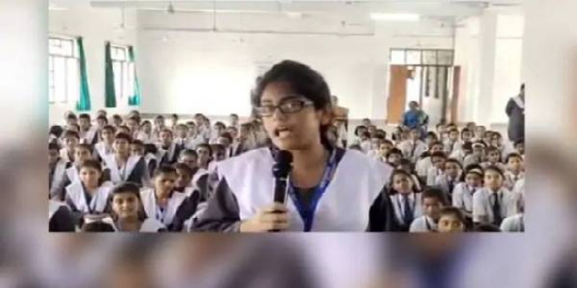 स्कूली बच्ची ने बंद की UP पुलिस की बोलती, पूछा- आरोपी नेता हो तो इंसाफ मिलेगा?