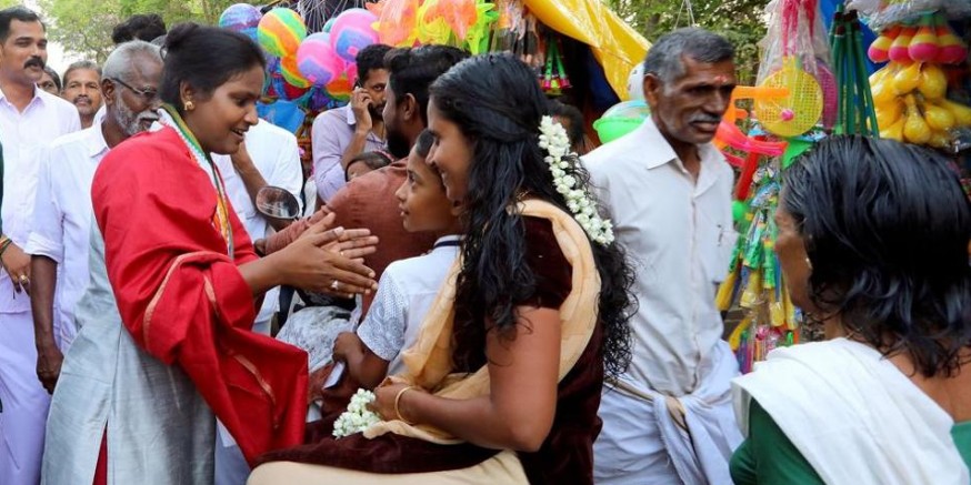 In Kerala, Congress’ youngest candidate mixes fiery speeches with songs
