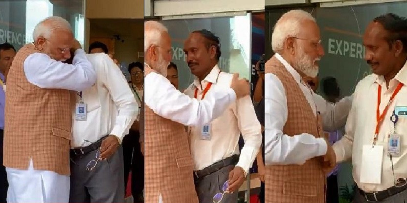 चंद्रयान-2 से संपर्क टूटने के बाद रो पड़े ISRO के चीफ, PM मोदी ने गले लगाकर बढ़ाया हौसला