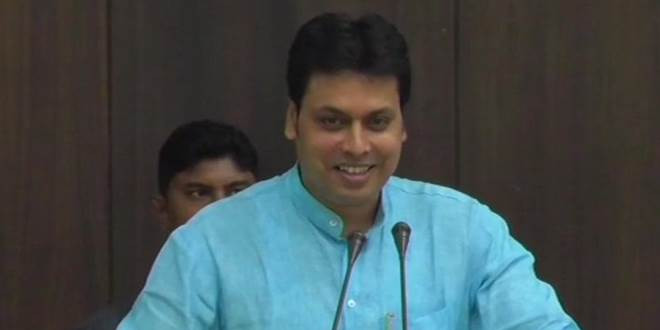 Tripura CM claims law and order scene improving in state