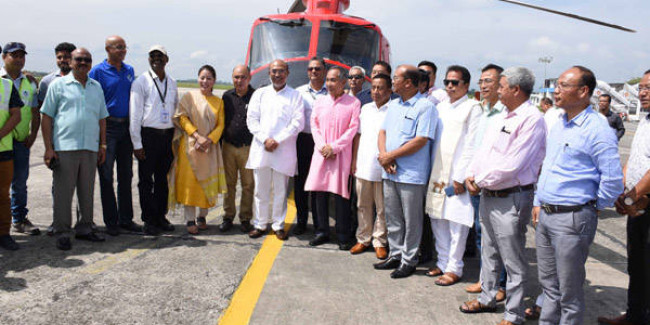 Helicopter service re-launched in Manipur