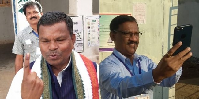 Bastar, Chhattisgarh Lok Sabha Election 2019: नेता और अधिकारी भी पहुंचे वोट देने