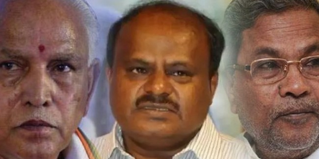 कर्नाटक में चौंका सकती है BJP, कांग्रेस गठबंधन की हालत खस्ता