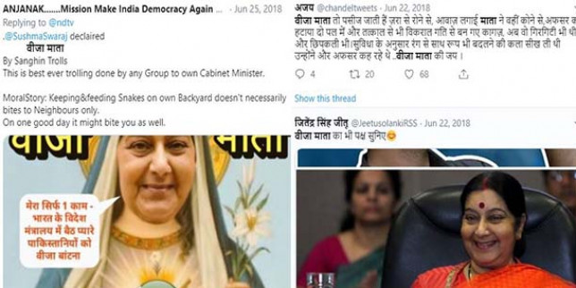 जब ‘वीजा माता’ कहकर ट्रोल करने वालों को सुषमा स्वराज ने दिया था जवाब