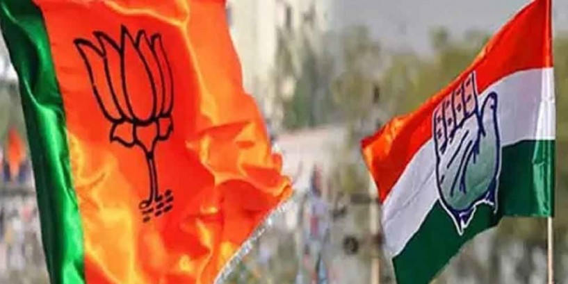 भारत माता की जय पर बैन लगाने के मामला में सियासत, कांग्रेस-बीजेपी ने लगाया ये आरोप