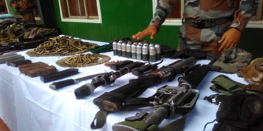 Army recover huge cache of arms,ammunition of NSCN(IM) in Manipur