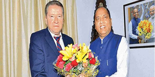 रूस के राजदूत कुडाशेवा ने की मुख्यमंत्री जयराम से मुलाकात कहा, रूस हिमाचल में निवेश का इच्छुक