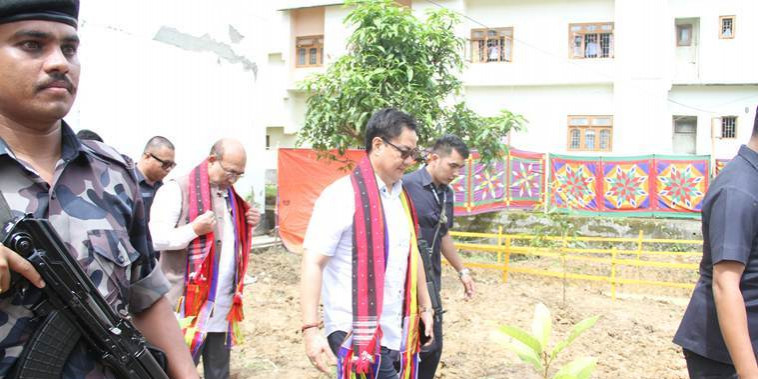 Manipur: Kiren Rijiju in Imphal to review progress of National Sports University