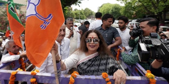 BJP MP Kirron Kher files nomination from Chandigarh, rips into Gandhis