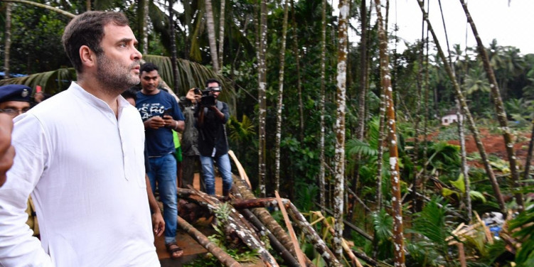 Rahul Gandhi arrives in Kerala to review flood situation as death count rises to 60