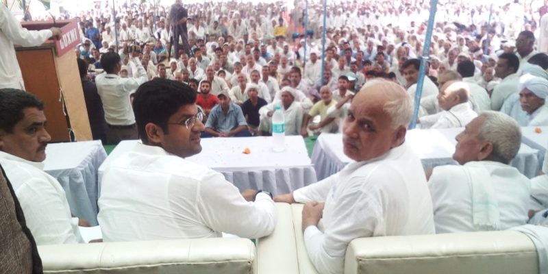 भाजपा 75 पार सीटें लाने की बात करती है और हम 75 प्रतिशत युवाओं को रोजगार देने का वादा – दुष्यंत चौटाला