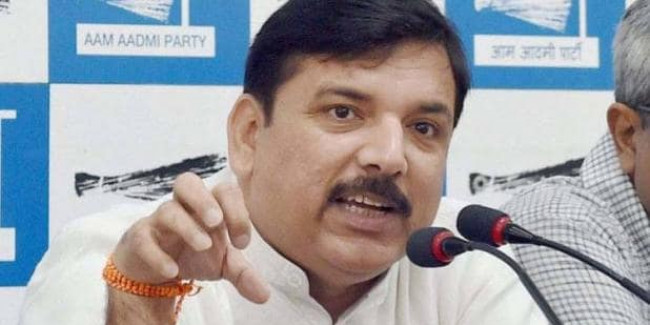 AAP नेता संजय सिंह बोले- 370 पर सरकार के साथ, UT बनाने का विरोध करेंगे