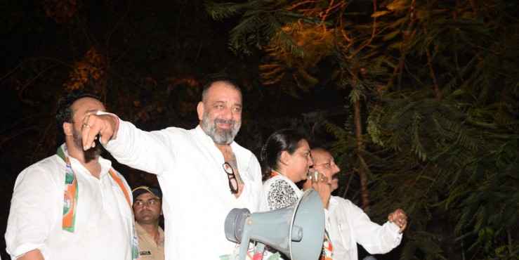Sanjay Dutt campaigns for sister Priya in Mumbai North Central, says “will pray to God that she succeeds”