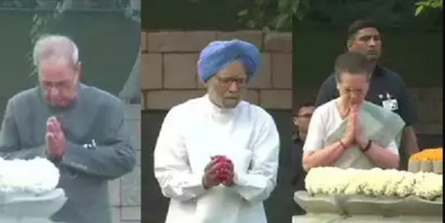 राजीव गांधी जयंती: सोनिया, राहुल, पूर्व PM ने दी श्रद्धांजलि