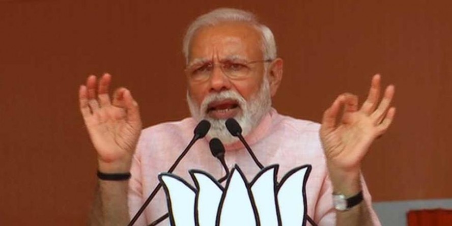 ‘Have come here to give you an account of the work done in 5 years,’ says PM Modi