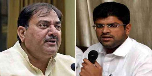 दुष्यंत चौटाला का चाचा पर फिर हमला, कहा- इनेलो विधायकों के दलबदल में अभय का हाथ