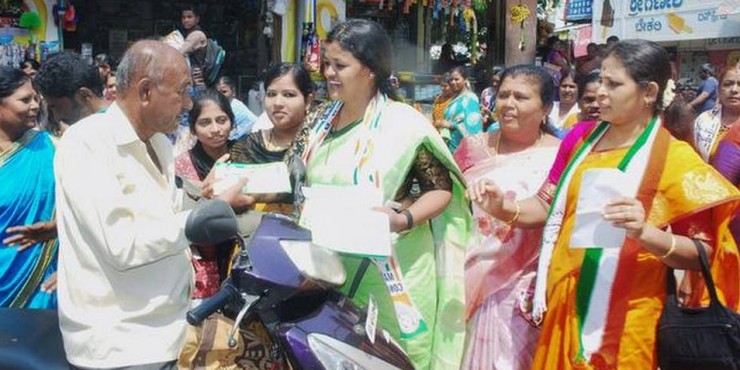 Cong.-JD(S) releases pamphlet, Ministers seek vote for Nikhil