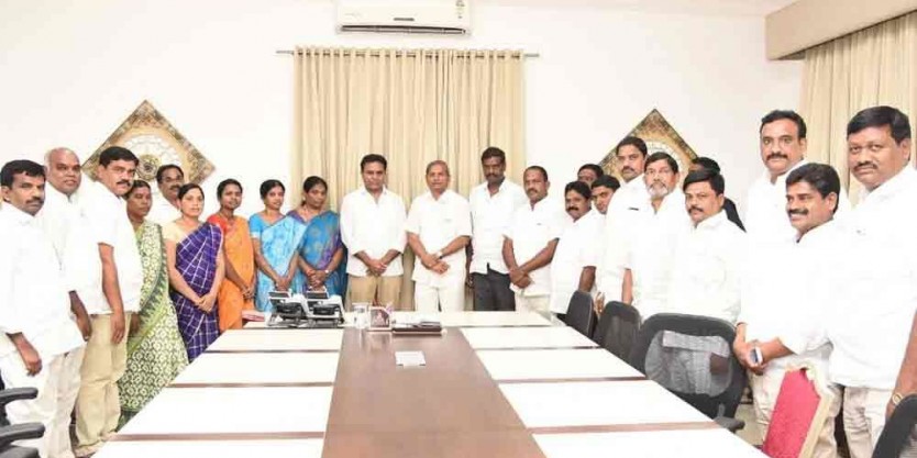 K T Rama Rao exhorts MPTCs, ZPTCs to get good name for TRS