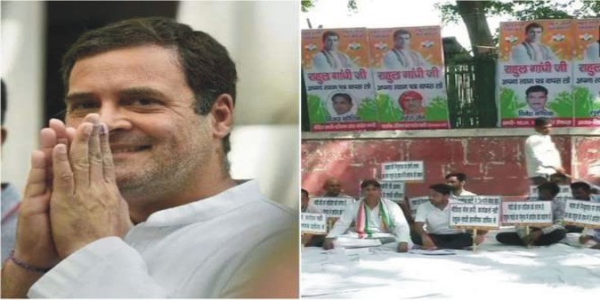 राहुल से मिलने पहुंचे चार राज्यों के मुख्यमंत्री, इस्तीफा का फैसला वापस लेने की गुहार