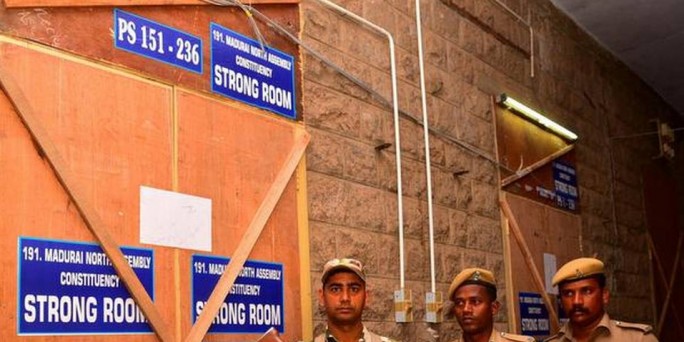 Four suspended for entering EVM strong room in Madurai
