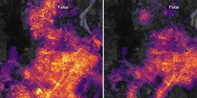 NASA shares images of lights out in Bhubaneswar, Cuttack after Cyclone Fani hit Odisha