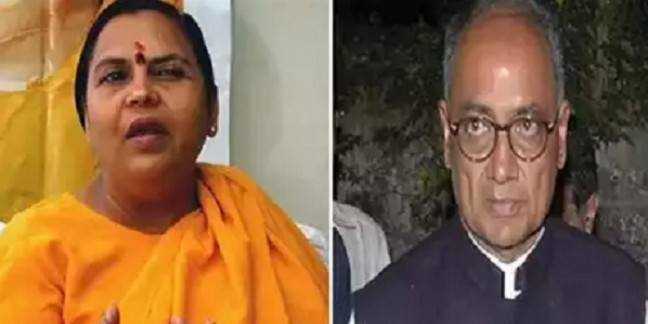 उमा भारती ने कहा-ठीक बोल रहे हैं दिग्विजय सिंह-बापू के क़ातिल अभी ज़िंदा हैं