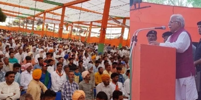 रतिया में भूपेंद्र सिंह हुड्डा पर हमलावर हुए सीएम मनोहर लाल, कहा- इस बार बाप-बेटे का होगा सफाया