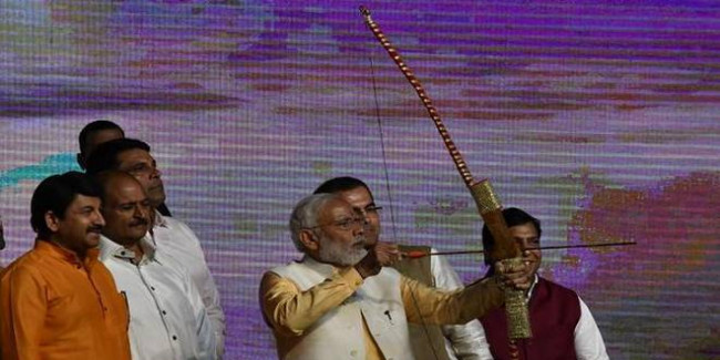 दशहरे पर पीएम मोदी बोले- संकल्प लें, दीवाली पर बेटियों को सम्मानित करेंगे