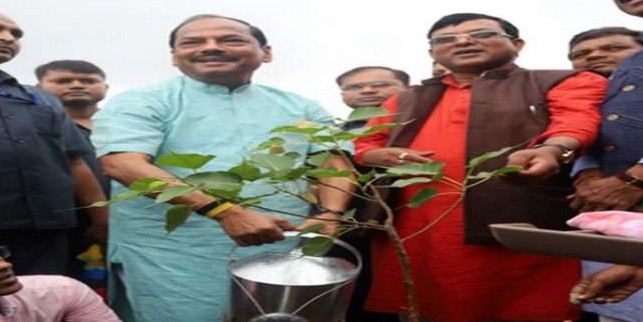 नदी महोत्सव: रघुवर दास ने किया पौधारोपण, जनता से किया वृक्षारोपण का आग्रह