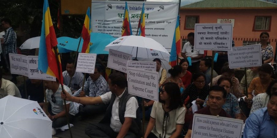SDF stages sit-in against SKM behavior in Sikkim Assembly